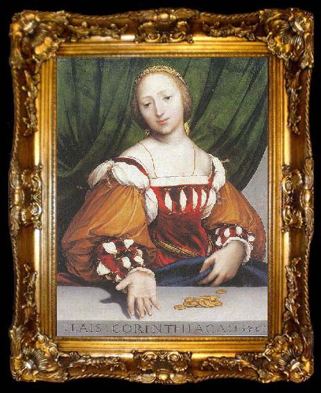 framed  Hans holbein the younger Holbein Lais of Corinth, ta009-2